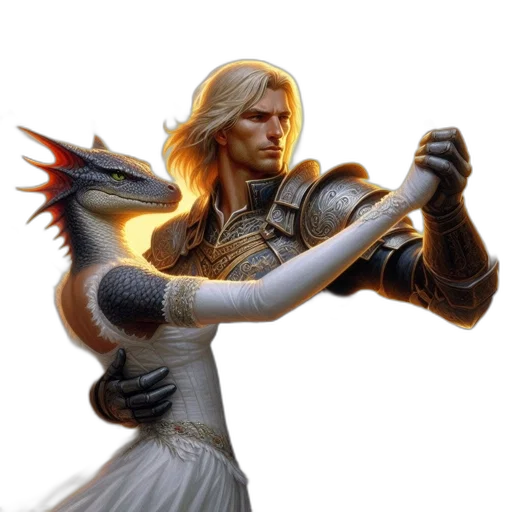dragon, sword, staff, weapon transparent PNG cut-out