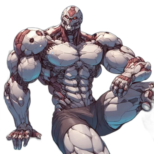 robot, creature, weapon, comic book art transparent PNG cut-out