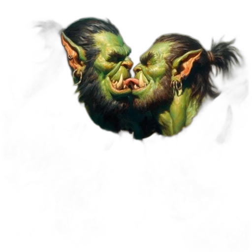 dragon, creature, mask, staff transparent PNG cut-out