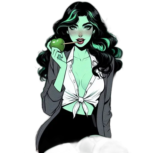 jacket, comic book art, concept art, cartoon transparent PNG cut-out