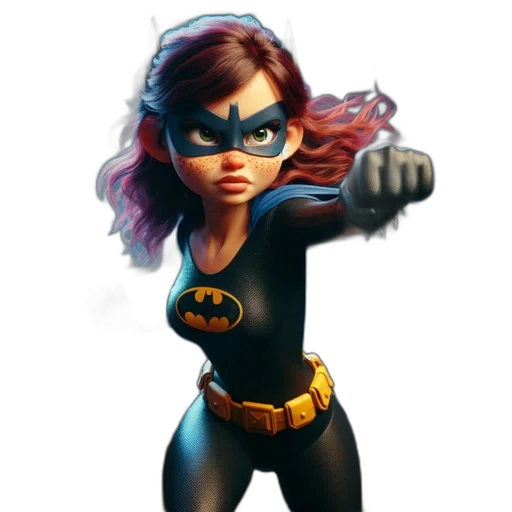 comic book art, concept art, cartoon, 3d render transparent PNG cut-out
