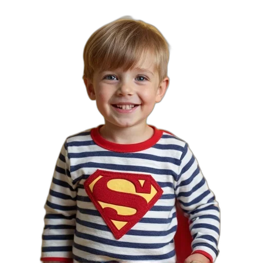 face, photorealistic, child, striped transparent PNG cut-out