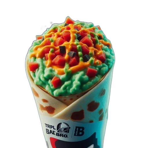 food, crown, 3d render, photorealistic transparent PNG cut-out