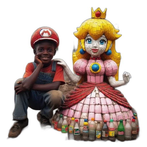 crown, dress, 3d render, concept art transparent PNG cut-out