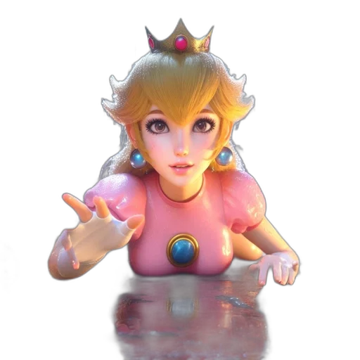 crown, dress, face, staff transparent PNG cut-out