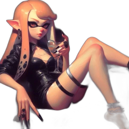 weapon, jacket, dress, staff transparent PNG cut-out