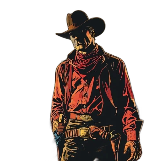 jacket, hat, weapon, staff transparent PNG cut-out