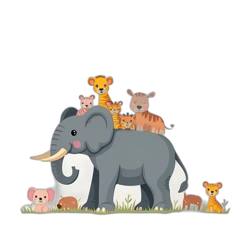 animal, concept art, pixel art, 3d render transparent PNG cut-out