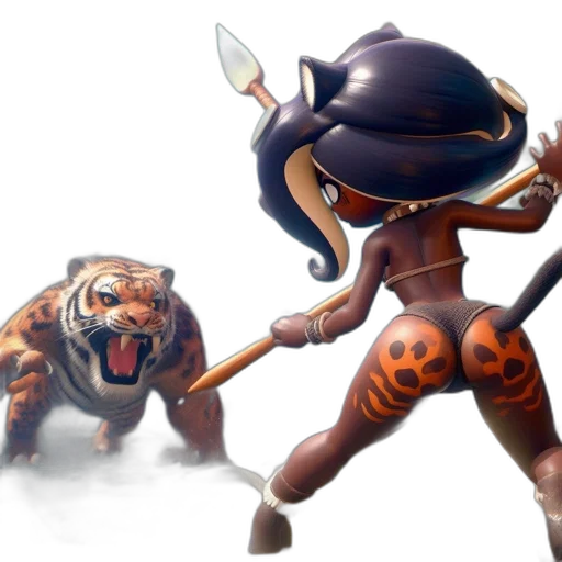 concept art, fantasy art, 3d render, comic book art transparent PNG cut-out