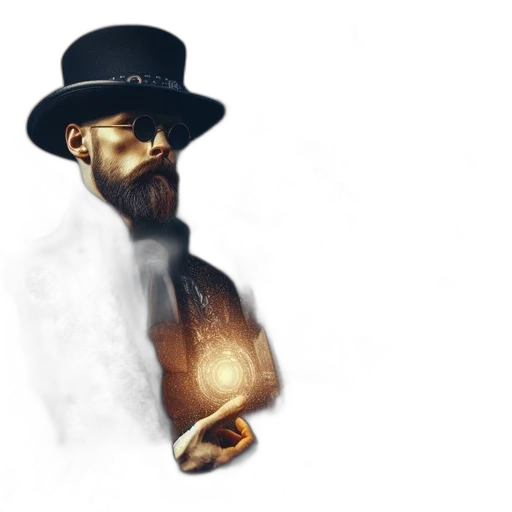 hat, jacket, concept art, watercolor transparent PNG cut-out