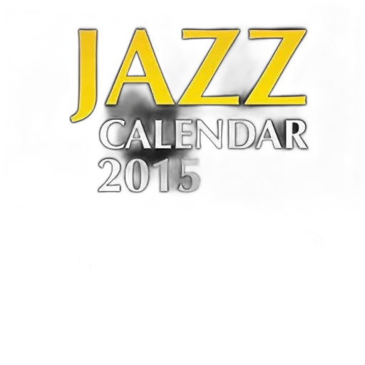 jazz-themed, calendar, 2015, features transparent PNG cut-out
