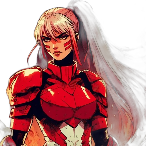 robot, comic book art, anime, concept art transparent PNG cut-out