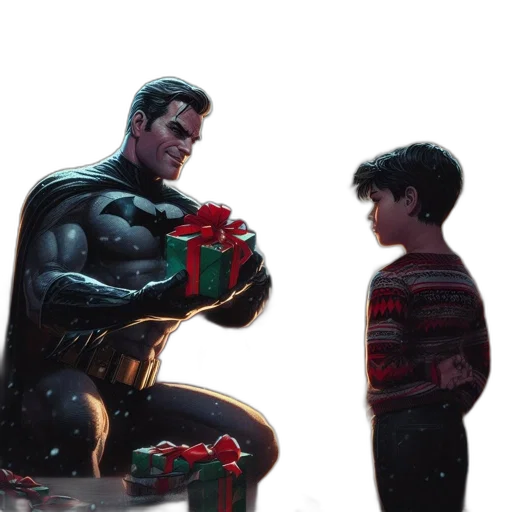 comic book art, concept art, inside, festive transparent PNG cut-out