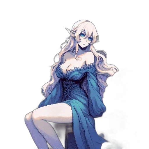 dress, staff, dragon, concept art transparent PNG cut-out