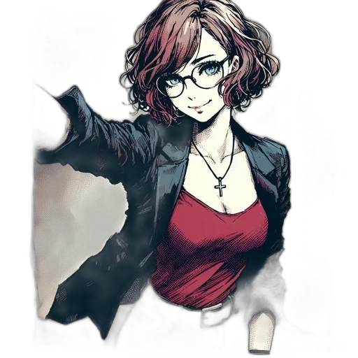 jacket, staff, dress, face transparent PNG cut-out
