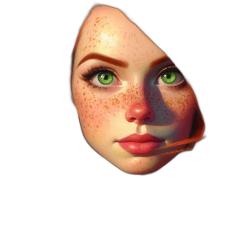 face, mask, crown, creature transparent PNG cut-out