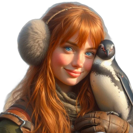face, animal, robot, fantasy art transparent PNG cut-out