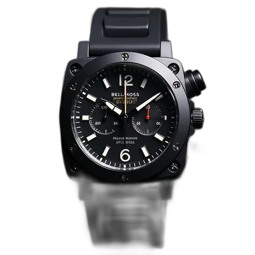 3d render, black, dial, replica transparent PNG cut-out
