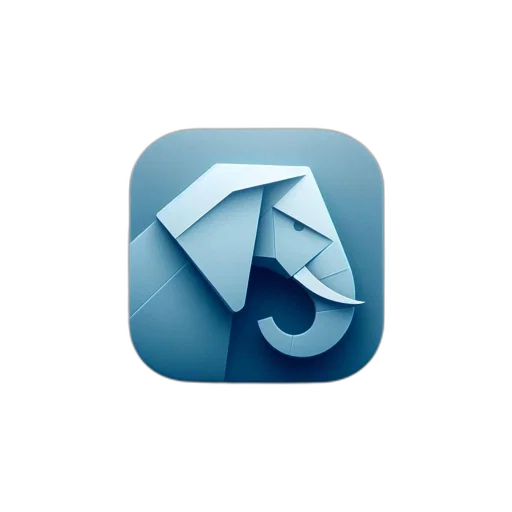 3d render, blue, abstract, image transparent PNG cut-out