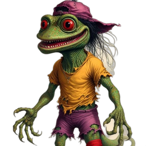 creature, dragon, animal, hat transparent PNG cut-out