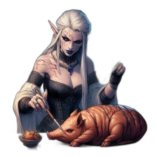 dragon, animal, creature, staff transparent PNG cut-out