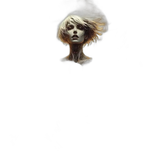 hair, face, mask, hat transparent PNG cut-out