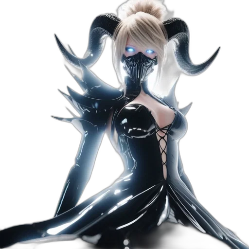 mask, dress, concept art, fantasy art transparent PNG cut-out