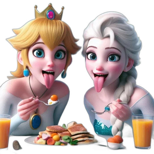 food, crown, 3d render, concept art transparent PNG cut-out