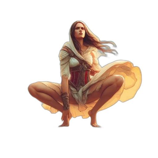 dress, fantasy art, concept art, pixel art transparent PNG cut-out