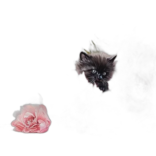 creature, dragon, flower, animal transparent PNG cut-out