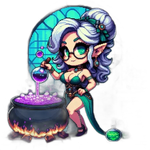staff, fantasy art, pixel art, concept art transparent PNG cut-out