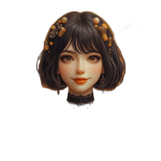 jewelry, crown, face, robot transparent PNG cut-out