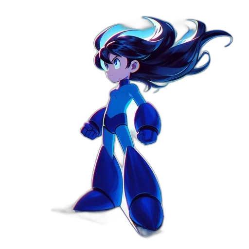 robot, hair, dress, concept art transparent PNG cut-out