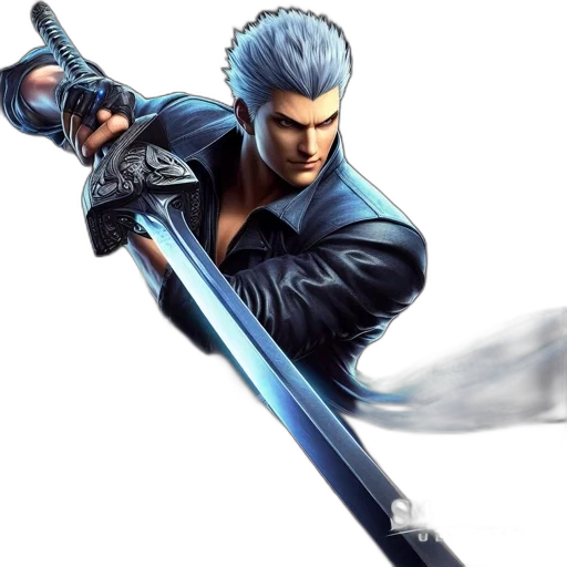 sword, weapon, concept art, 3d render transparent PNG cut-out