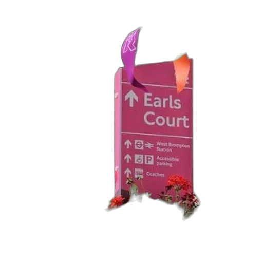 vibrant, street, scene, pink transparent PNG cut-out