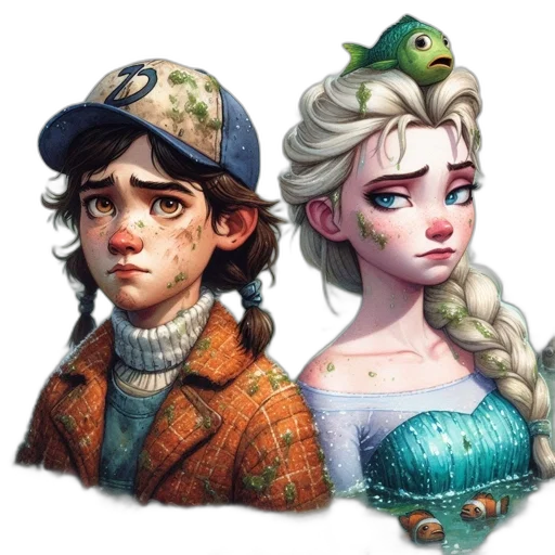 fantasy art, concept art, pixel art, comic book art transparent PNG cut-out