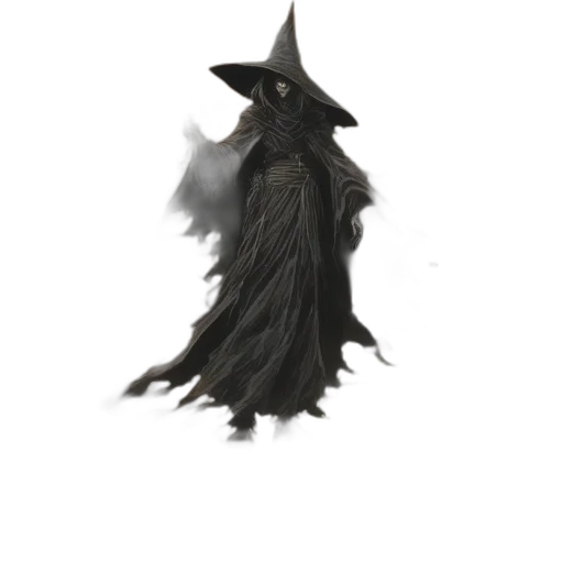 hat, staff, mask, creature transparent PNG cut-out