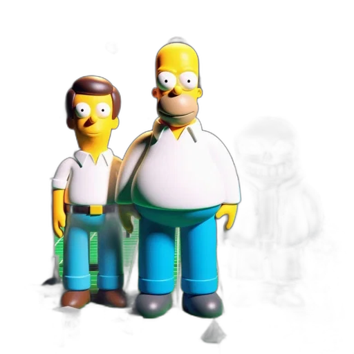 robot, staff, 3d render, concept art transparent PNG cut-out