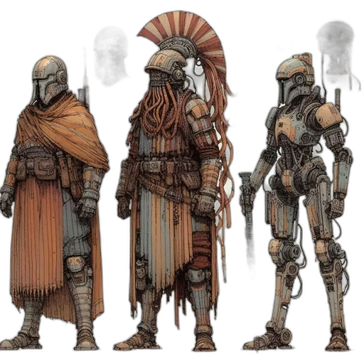 concept art, fantasy art, comic book art, 3d render transparent PNG cut-out