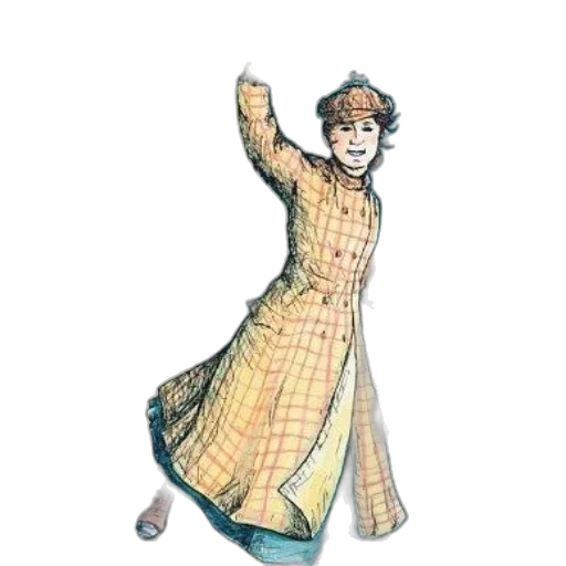 dress, staff, jacket, umbrella transparent PNG cut-out