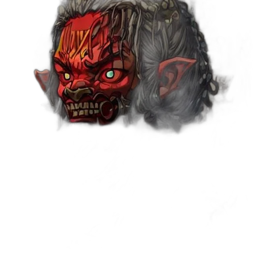 mask, face, creature, crown transparent PNG cut-out