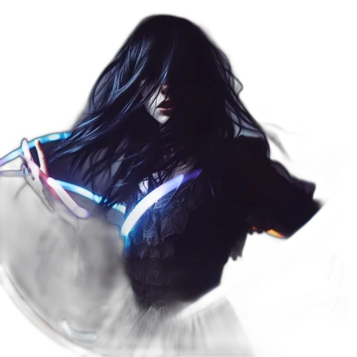 jacket, hair, mask, concept art transparent PNG cut-out