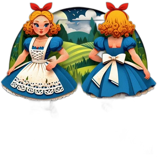 dress, concept art, 3d render, cartoon transparent PNG cut-out