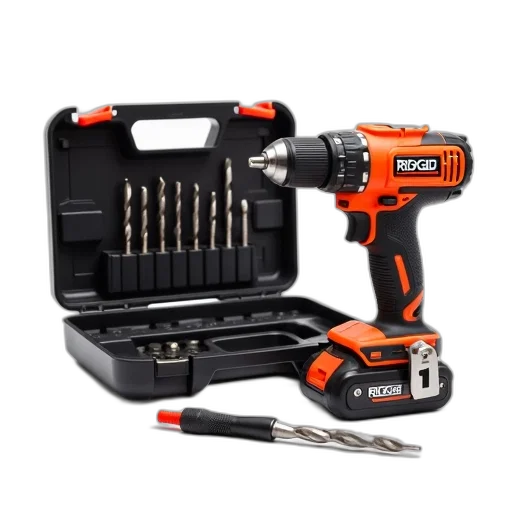 red, black, cordless, drill transparent PNG cut-out