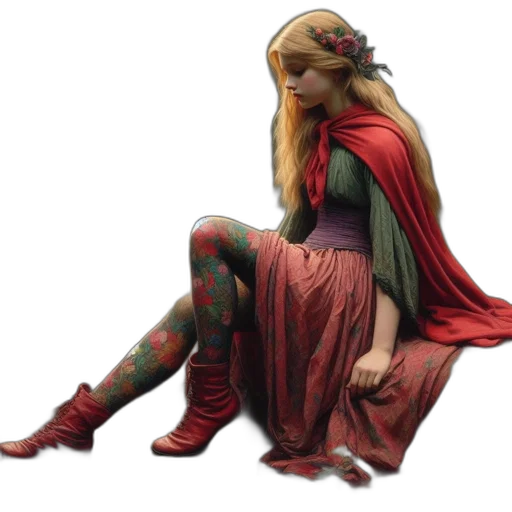 dress, fantasy art, concept art, pixel art transparent PNG cut-out