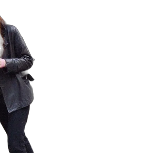 jacket, staff, woman, black transparent PNG cut-out