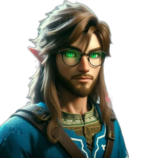 face, dragon, staff, hair transparent PNG cut-out