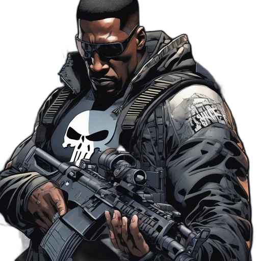 jacket, weapon, concept art, comic book art transparent PNG cut-out