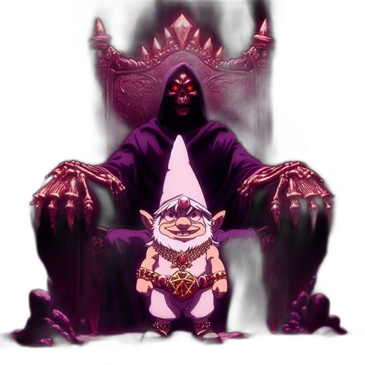 creature, mask, staff, crown transparent PNG cut-out