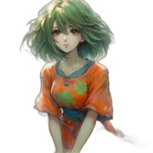 dress, face, flower, mask transparent PNG cut-out